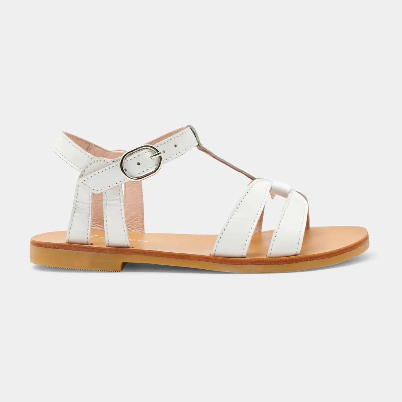 Enfant Jacadi Sandales enfant fille en cuir - blanc