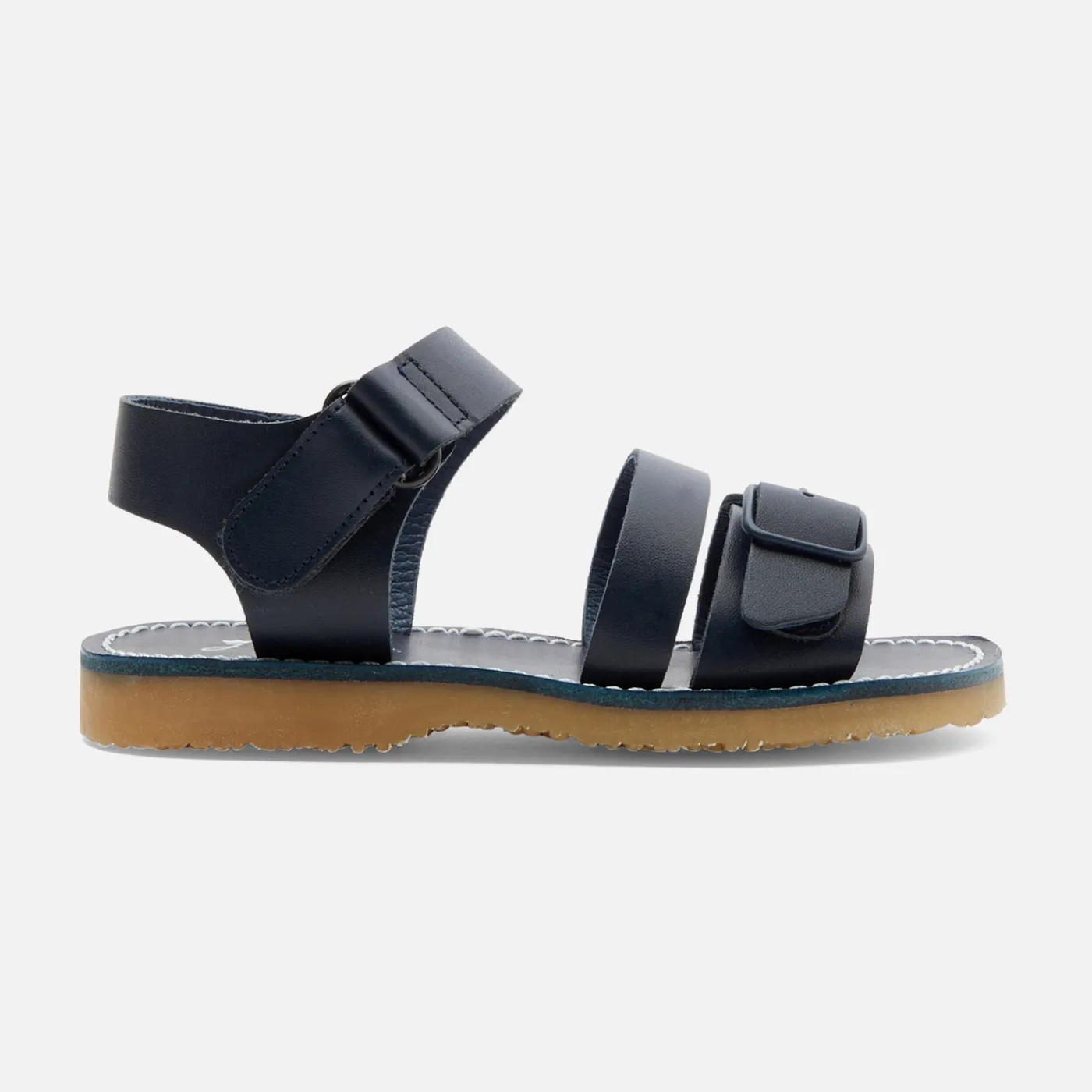 Enfant Jacadi Sandales enfant garçon en cuir lisse - marine