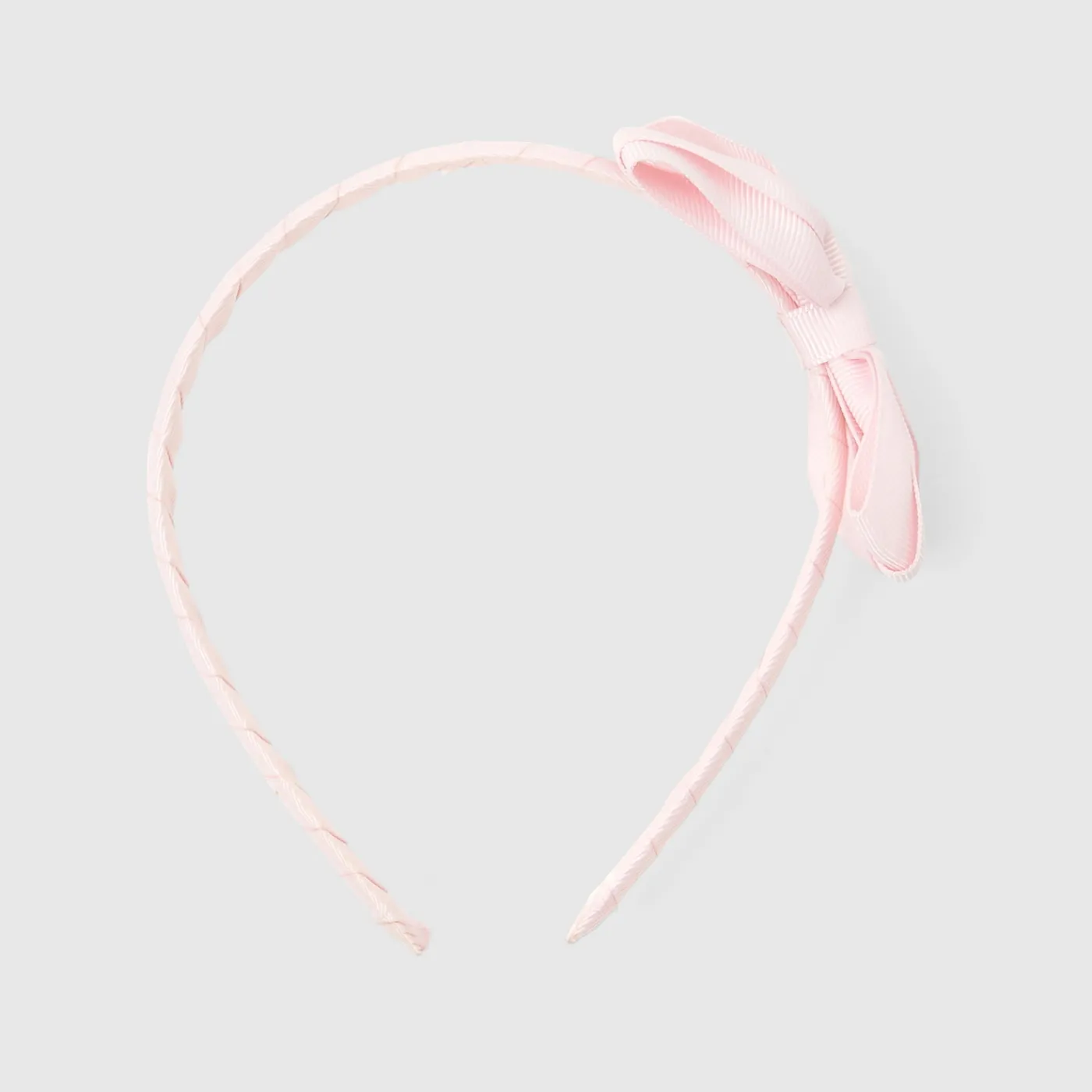 Enfant Jacadi Serre-tête à nœud en gros-grain - rose pale