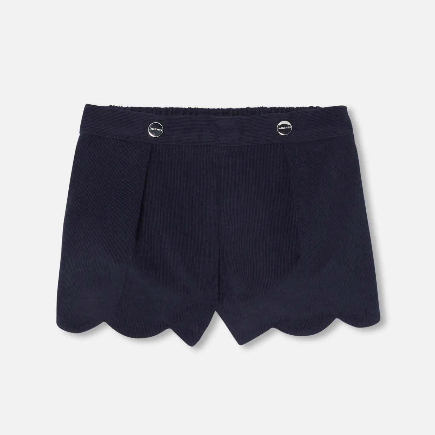 Jacadi Short bébé fille en velours - marine