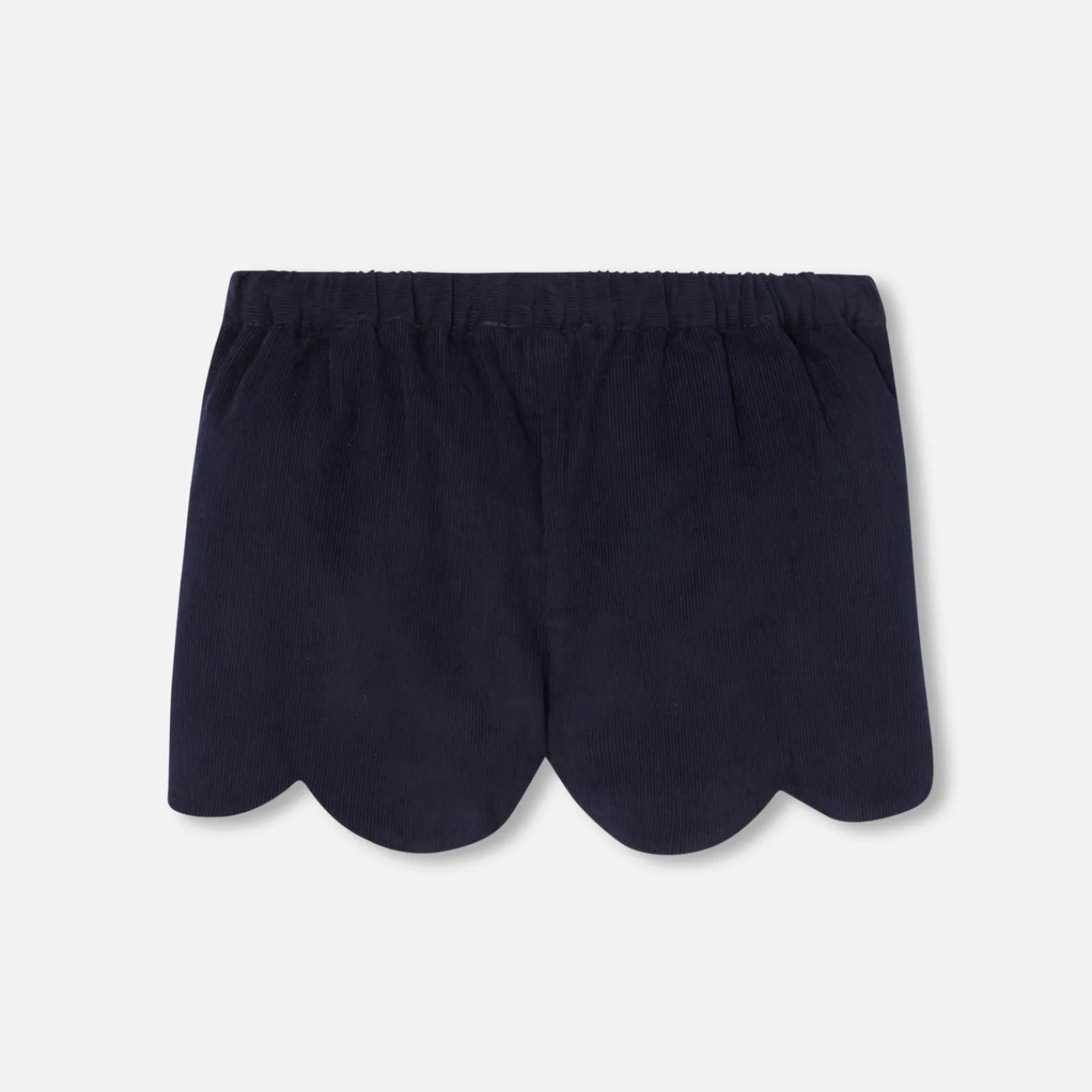 Jacadi Short bébé fille en velours - marine