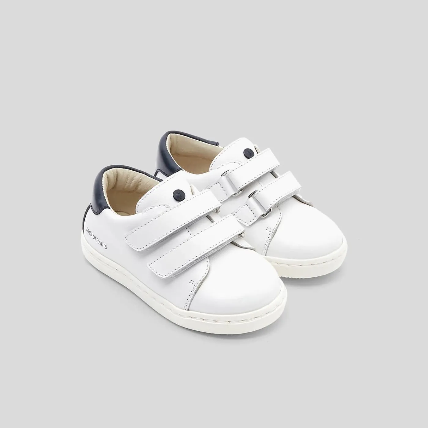 Jacadi Tennis bébé garçon en cuir - blanc