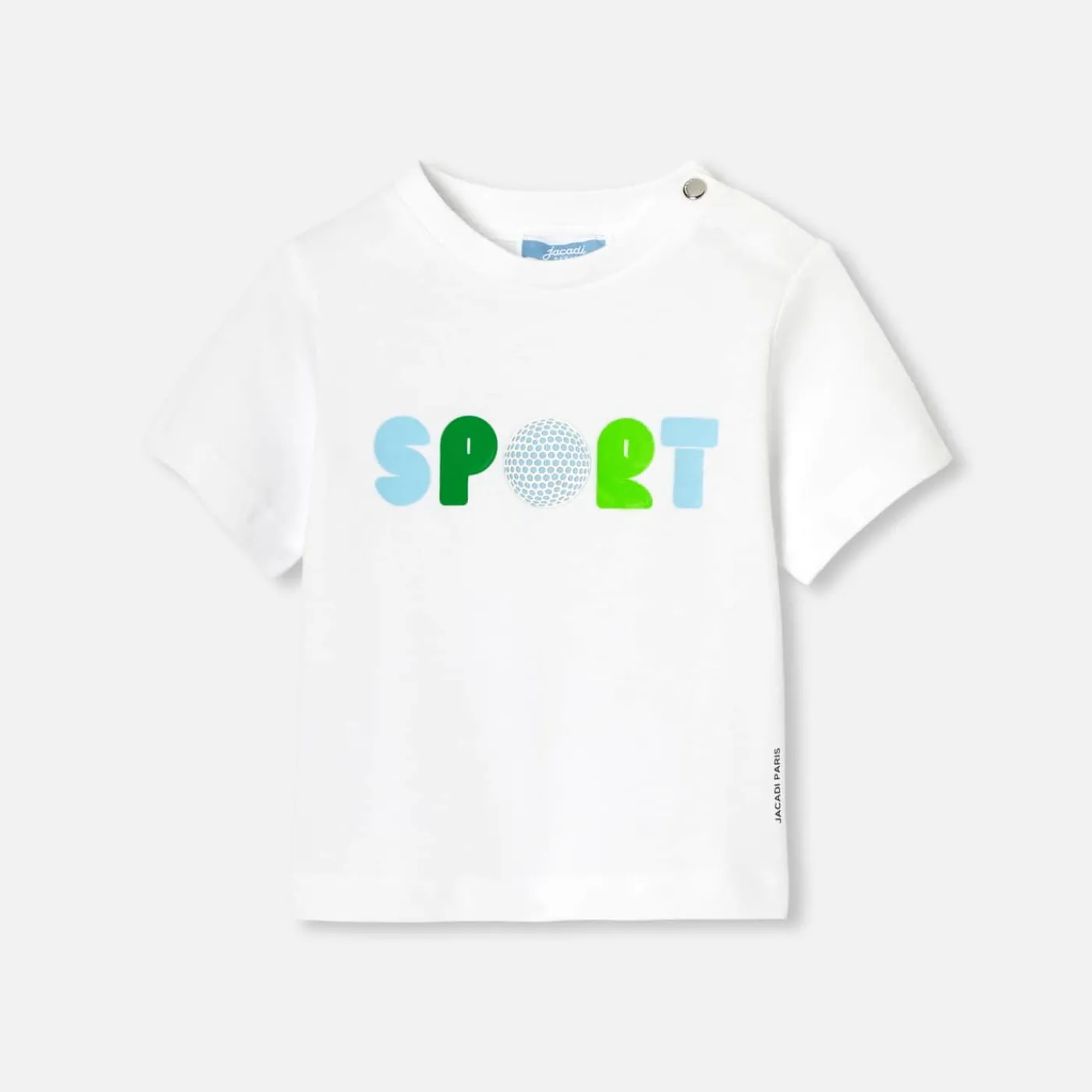 Jacadi T-shirt bébé garçon en coton biologique - blanc