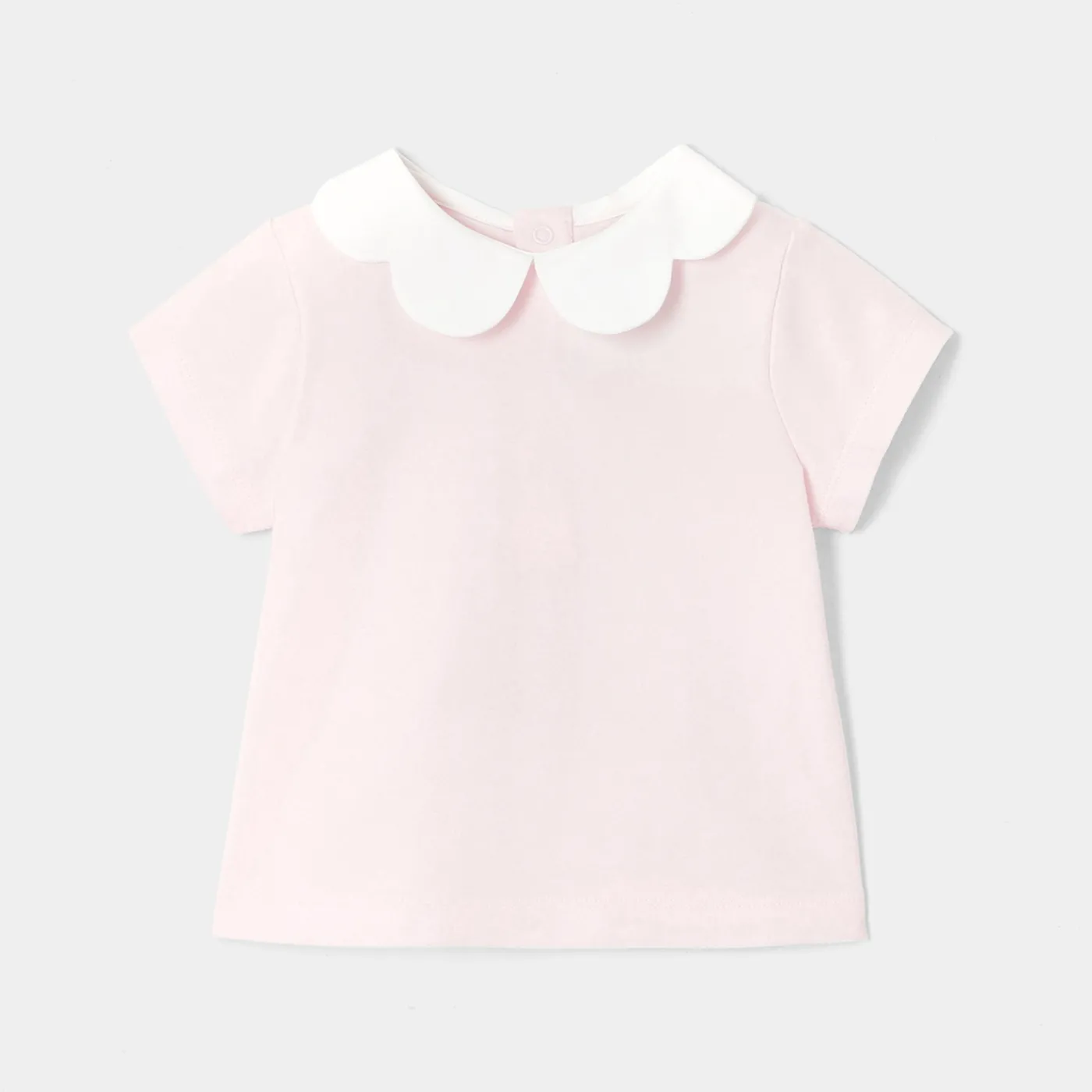 Jacadi T-shirt manches courtes bébé fille - rose poudre