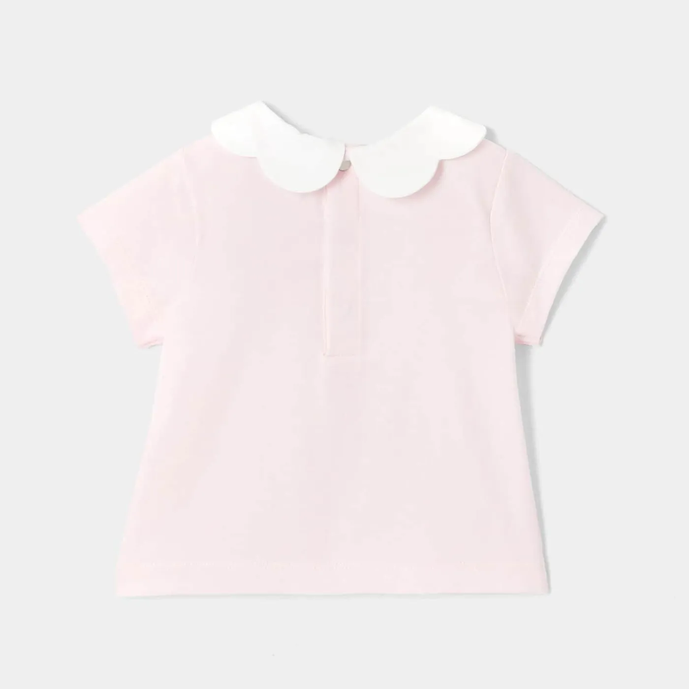 Jacadi T-shirt manches courtes bébé fille - rose poudre