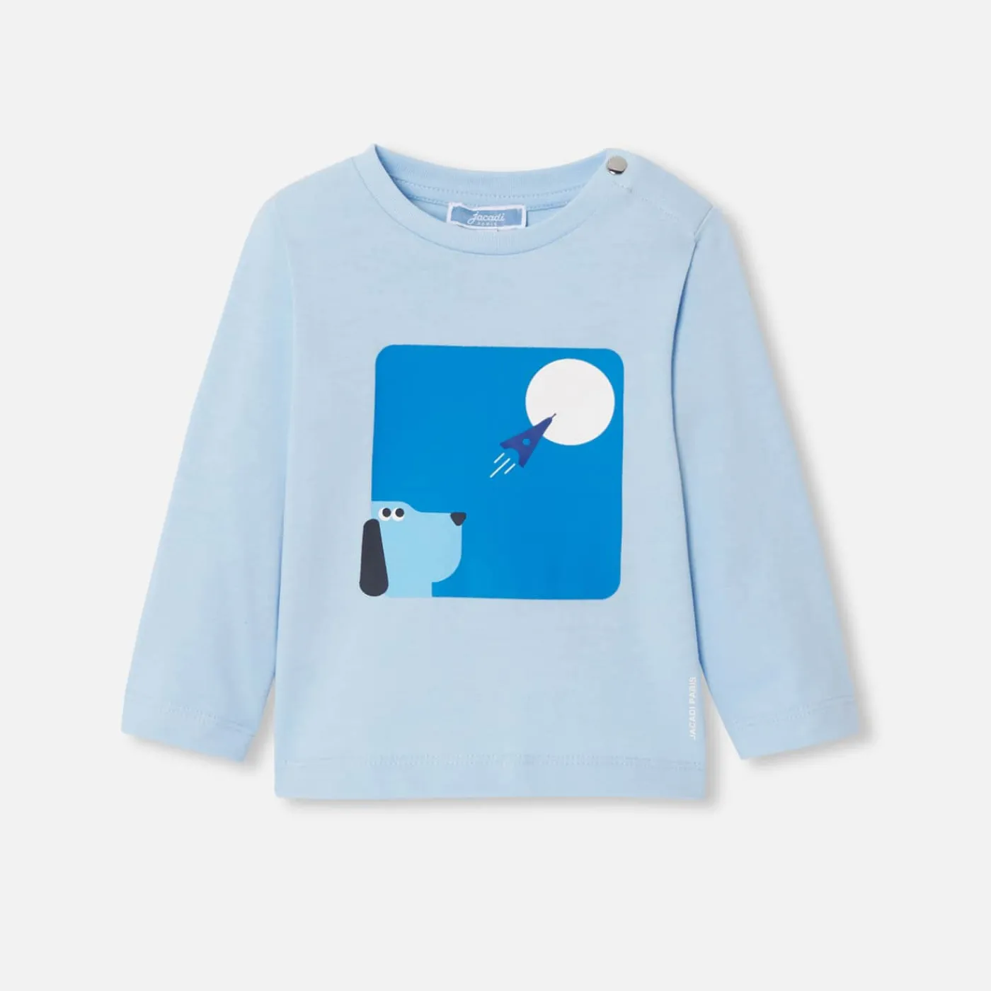 Jacadi T-shirt manches longues bébé garçon - bleu clair