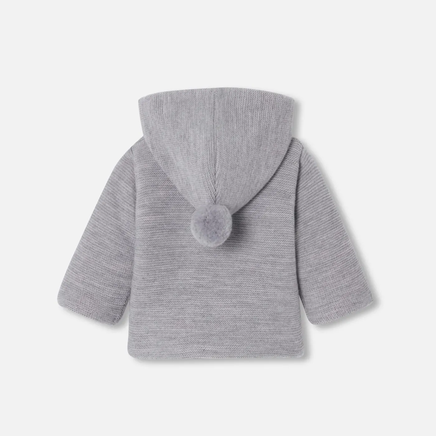 Jacadi Veste burnous en tricot bébé - gris chine clair